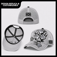 Gorra Trucker Personalizada con Logotipo Bordado e Impreso, Visera Curva, para Deportes al Aire Libre y Ropa Urbana, Venta al Por Mayor ODM OEM con MOQ Bajo
