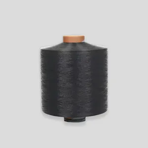 Hangzhou fabbricazione all'ingrosso SIM poliestere filato testurizzato 300D/96F DTY tinto nero ad alta resistenza poliestere 100% modello grezzo