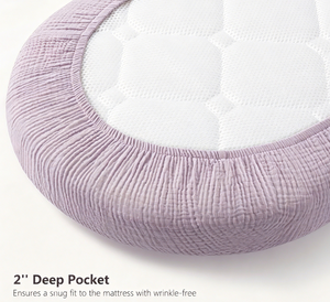 Draps-housses pour berceau à faible MOQ, unisexes, ultra-doux, toutes saisons, pour matelas de berceau et de nacelle - Product Image 2