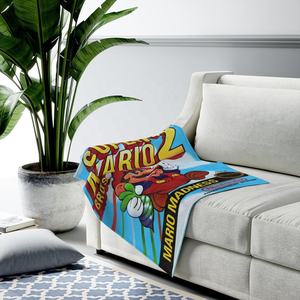 Couverture personnalisée avec nom de dessin animé, couverture <span class=keywords><strong>Super</strong></span> <span class=keywords><strong>Mario</strong></span> créative personnalisée, cadeau d'<span class=keywords><strong>anniversaire</strong></span> de bébé, <span class=keywords><strong>décoration</strong></span> de la maison - Product Image 6