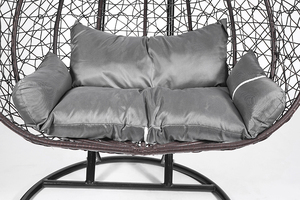 Modern Outdoor Living Room <b>Swing</b> <b>Hammock</b> Chair Rattan Egg Hanging Chair Stand with Metal Stand Stand Outdoor Furniture - Product Image 2