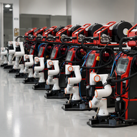 Robot Kolaboratif Industri 6 Axis dengan Motor Paduan Aluminium, Muatan 5KG, Pemasangan Cepat, untuk Pengambilan dan Penempatan serta Pengelasan
