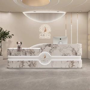 Mostrador de Recepción Moderno y Sencillo de Madera para Supermercado, Salón de Belleza, Tienda de Ropa, Institución de Formación, Peluquería - Product Image 1