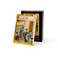 Cartes à Jouer de Luxe en Feuille d'Or, Design Personnalisé, Coffret Cadeau Premium, Jeu de Société Classique en Papier Personnalisable en Gros