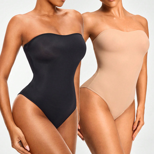 Ladymate ODM/OEM <strong>Body</strong> De Control De Barriga Mujer Women <strong>Strapless</strong> Bodysuit One Piece <strong>Body</strong> Shaper Thong Tummy Control Shapewear - Product Image 1