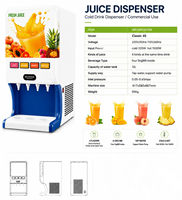 OEM Aanrechtmodel Koude Drankendispenser 4 Spuitmonden Automatische Meng- en Fruitpersmachine Fruitdrank Dispenser