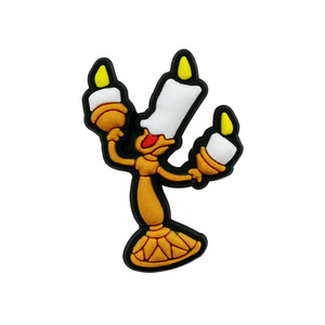 Accesorios para Zapatos <span class=keywords><strong>de</strong></span> Alta Calidad con Diseño Desmontable, Dijes <span class=keywords><strong>de</strong></span> La Bella y la <span class=keywords><strong>Bestia</strong></span> para Zapatos Tipo Crocs, Dijes <span class=keywords><strong>de</strong></span> Goma Suave <span class=keywords><strong>de</strong></span> PVC para Zapatos - Product Image 4