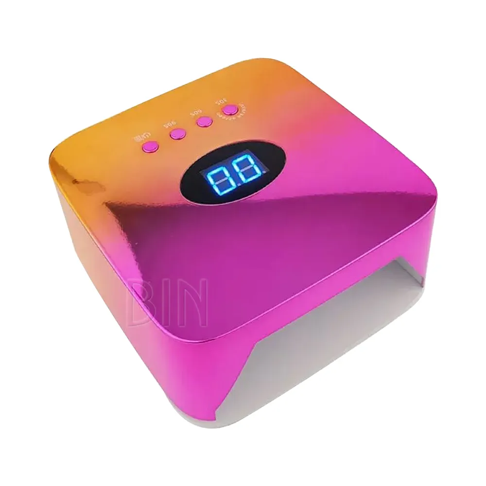 BIN Cordless Smart Cure Digital Pink Light Uv Led Nail Gel Lamp Manicure Nail Dryer