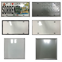 Plaque Décorative Réfléchissante en Aluminium Embossé Personnalisée Imprimée de Haute Qualité pour Plaque d'Immatriculation Automobile en Métal