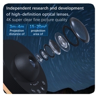 Projecteur de galaxie céleste moderne noir/blanc 2026, nouveau, avec étoiles rotatives, planétarium, étoiles 4K, motif LIANGTE, lumière LED spatiale, galaxie