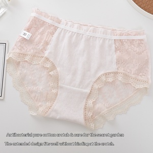 Braguitas de Encaje Sexy al por Mayor con Lazo y Logotipo en la Cintura, Transpirables, de Tiro Medio, para Uso Diario, para Mujeres Jóvenes - Product Image 2