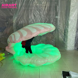 Coquillage <span class=keywords><strong>gonflable</strong></span> <span class=keywords><strong>géant</strong></span> led, décoration de scène de mariage, à la mode - Product Image 3