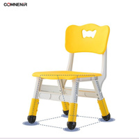 Hauteur réglable 4 places en plastique école bureau chaise ensemble enfant en bas âge meubles pour 2-10 ans préscolaire chambre à manger/cuisine utiliser garçons
