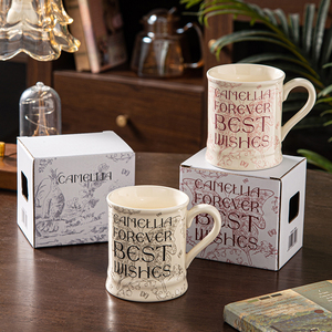 Tasse en céramique artisanale de luxe léger, 380 ml (12 oz), idéale pour les événements, cadeaux du Nouvel An, tasse à expresso, vente directe usine - Product Image 1