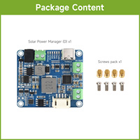 Module de gestion d'énergie solaire Waveshare (D), prend en charge le panneau solaire 6V ~ 24V et l'adaptateur d'alimentation de type C, 5V/3A, pour Raspberry Pi/Ardruino