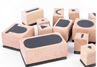 Drôle DIY Dessin Forme Jouet Éducatif Maternelle Montessori Coloré Timbres en Bois pour Enfants Cadeau