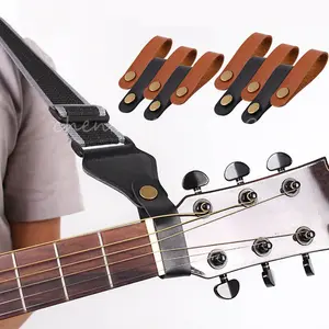 Toàn Bộ Bán Guitar Headstock Adapter Dây Đeo Đàn Guitar Cổ Dây Đeo Tie PU Da Dây Đeo Đàn Guitar Nút Dây Đeo Nhạc Cụ Cung Cấp