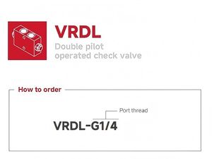 วาล์วตรวจสอบที่ทำงานด้วยระบบไฮดรอลิก Vrdl คู่ ISO9001 35Mpa ล็อค - Product Image 2