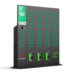 Máquina Expendedora de carga para teléfono móvil con 216 ranuras, estación de alquiler de Banco de energía compartida con NFC integrado, batería recargable para prestar
