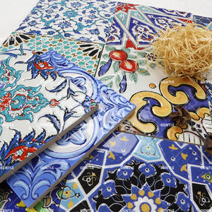 Benutzer definierte glatte Marokko klassische geprägte glasierte Muster Art <span class=keywords><strong>Deco</strong></span> Luxus Wandfliesen - Product Image 3