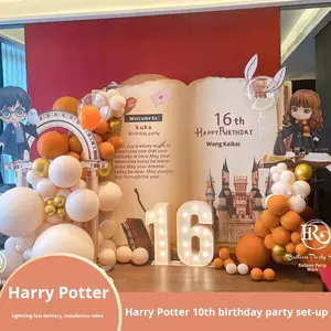 Decoración <span class=keywords><strong>para</strong></span> Fiesta <span class=keywords><strong>de</strong></span> 10 Años, Estilo Popular en Internet, Fondo <span class=keywords><strong>de</strong></span> Globos <span class=keywords><strong>para</strong></span> Hotel Chino, Diseño <span class=keywords><strong>de</strong></span> Tablero KT - Product Image 2