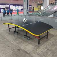 Table de Teqball pliable résistante aux intempéries, table de Teq incurvée avec logo personnalisé pour l'entraînement et la compétition en extérieur et en intérieur