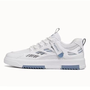 Baskets blanches tendance et polyvalentes à lacets, été 2026, avec empeigne en maille respirante et semelle extérieure, chaussures de sport décontractées pour hommes et étudiants - Product Image 3