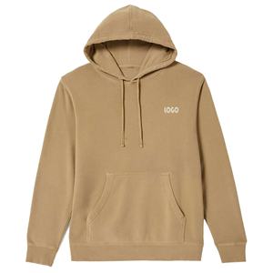 Sweat-shirts et sweats à capuche pour hommes en coton 100% de haute qualité, couleur unie, logo personnalisé, poche avant, molleton, manches régulières, à capuche - Product Image 1