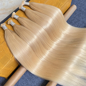 Wholesale <strong>Braiding</strong> Raw <strong>Indian</strong> <strong>Hair</strong> 613 Blonde Bone Straight No Weft Bulk Human <strong>Hair</strong> for <strong>Braiding</strong> - Product Image 2