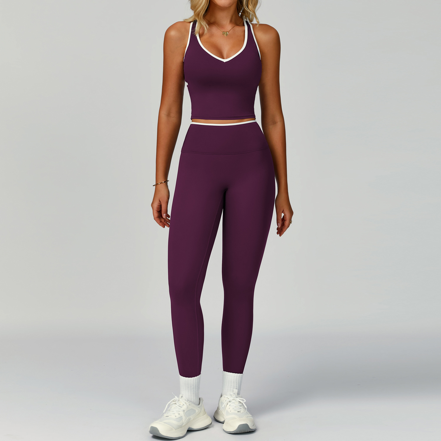 9238 vest 9238 trousers-giant peak purple