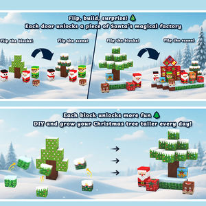 Coffret Calendrier de l'Avent de Noël 2025 avec 24 Jours pour Cadeau Enfant Compte à Rebours Cube Magnétique Blocs de Construction Magnétiques Jouet STEM - Product Image 3