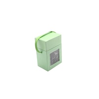 Boîte cadeau en papier vert personnalisée avec logo, en matériaux recyclés, finition brillante/mate et gaufrage, vente en gros