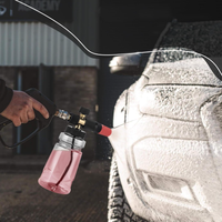 Canon à mousse à large ouverture pour nettoyeur haute pression, lance à mousse épaisse pour lavage de voiture, canon à savon réglable avec connecteur rapide