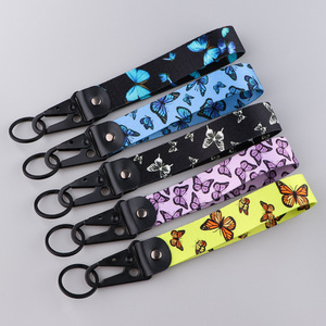 Custom Logo Printed Woven PVC Metal Eagle Beak Durable Sports Keychain Customizable Motorcycle Accessory Promotional Carabiners