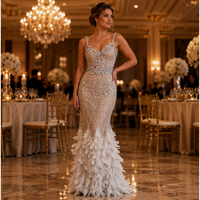 Robe de soirée de luxe, robe de bal longue, robe de bal avec paillettes, strass, cristaux