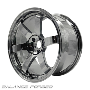 Rines Forjados de 6 Radios con Acabado Cromado Negro Profundo de 17 18 19 20 Pulgadas 5x114.3 5x120 5x112 para Mustang <span class=keywords><strong>Civic</strong></span> Camaro BMW Audi Benz - Product Image 5