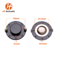 Pièces de haut-parleur tweeter 8 ohms, bobine vocale 44 mm avec diaphragme, moteur de compression
