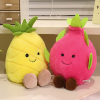 Schattige grensoverschrijdende gesimuleerde fruitpluche poppen, multi-fruit kraamdecoratie, planten-thema voor broers