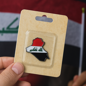 Calcomanías de Insignia de <span class=keywords><strong>Cita</strong></span> Árabe con Mapa de Irak, Pegatinas de Metal Erbil Kirkuk para Teléfono, Pin de Aleación Esmaltado, Recuerdo de Campaña de Cultura Islámica - Product Image 6