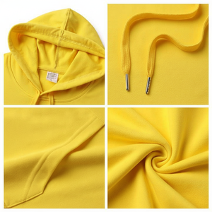 Impression personnalisée unisexe confortable noir survêtement couverture vierge Vintage 100% coton sweats à capuche hommes pull en vrac uni surdimensionné sweats à capuche - Product Image 1