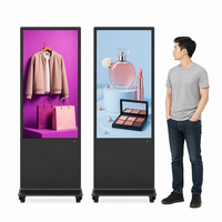 Écran tactile vertical publicitaire Totem de 43, 50, 55, 65 pouces – Moniteur d'affichage publicitaire LCD tactile sur pied
