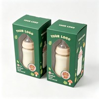 Boîte d'emballage personnalisée en gros pour bouteille d'eau en verre, boîte portable sur mesure avec logo pour bouteille d'eau avec fenêtre en PVC