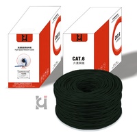 Cable de Red Ethernet CAT6 UTP RJ45 de 1m, Suministro de Fábrica, Personalizado, 4 Pares, 23AWG, Cables de Comunicación Blindados de PVC, 250MHz, Sin Oxígeno