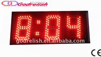 Écran LED d'extérieur à succès avec fonction graphique, puces à tube rouge, pour aéroport, garantie 1 an, horloge et température, prix bas