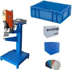 Caja de rotación de tablero hueco corrugado PP máquina de soldadura ultrasónica soldador de plástico ultrasónico para caja de rotación