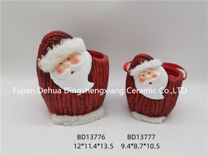 Macetas de Cerámica Esmaltada con Decoración Navideña de Papá Noel y Árbol de <span class=keywords><strong>Navidad</strong></span>, Venta de Fábrica para Decoración del Hogar y Jardín - Product Image 6