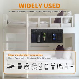 <b>Shoe</b> Pockets 6 Large Pockets Heavy Duty Hanging Bedside <b>Storage</b> Organizer With Sturdy Hooks For <b>Shoes</b> And Clothes - Product Image 4