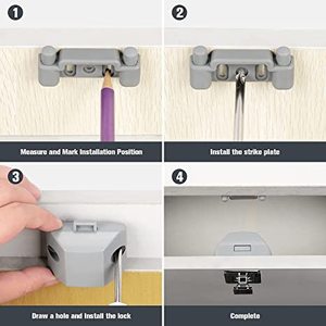 Nickle Chốt Nút Ấn Bằng Kim Loại Phụ Kiện Xe Rv Motorhome Khóa Đẩy Khóa Ngăn Kéo Cửa Tủ Rv - Product Image 6