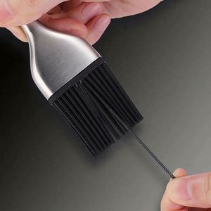 Custom LOGO Eco-Friendly Promotional Novelty Pastry Oil Long Handle Basting Brush <b>Silicone</b> Brush Heads Grilling BBQ <b>Baking</b> - Product Image 5