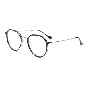 Nuovi occhiali da vista coreani in metallo sottile montatura per occhiali Unisex moda retrò donna TR90 occhiali da vista giapponesi con prescrizione quadrata CE